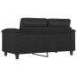 vidaXL Divano a 2 Posti Nero 120 cm in Similpelle vidaXL Divano a 2 Posti Nero 120 cm in Similpelle
