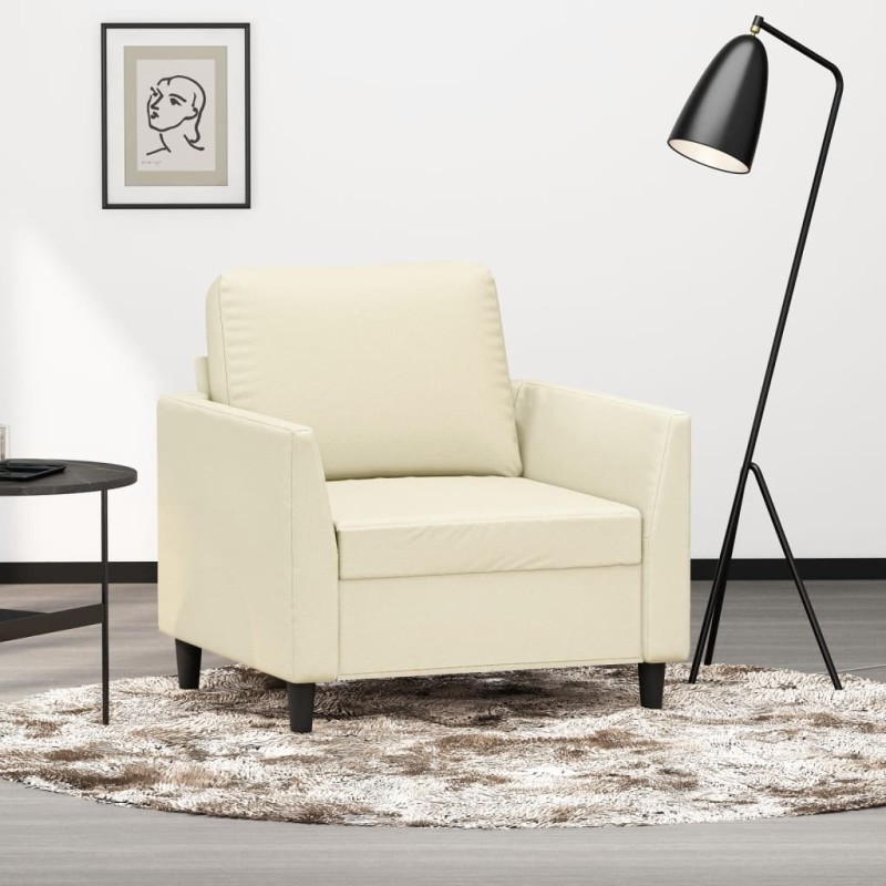 vidaXL Poltrona Crema 60 cm in Similpelle vidaXL Poltrona Crema 60 cm in Similpelle