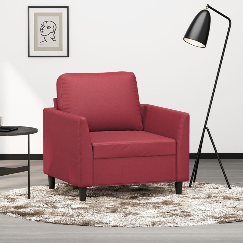 vidaXL Poltrona Rosso Vino 60 cm in Similpelle vidaXL Poltrona Rosso Vino 60 cm in Similpelle