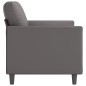 vidaXL Divano a 2 Posti Grigio 120 cm in Similpelle vidaXL Divano a 2 Posti Grigio 120 cm in Similpelle