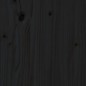 vidaXL Portalegna con Ruote Nero 40x49x110 cm Legno Massello di Pino