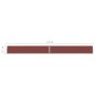 Tenda Laterale Retrattile per Patio 170x1200 cm Marrone Tenda Laterale Retrattile per Patio 170x1200 cm Marrone