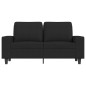 vidaXL Divano a 2 Posti Nero 120 cm in Tessuto vidaXL Divano a 2 Posti Nero 120 cm in Tessuto