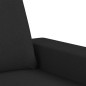 vidaXL Divano a 2 Posti Nero 120 cm in Tessuto vidaXL Divano a 2 Posti Nero 120 cm in Tessuto