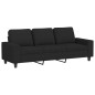 vidaXL Divano a 3 Posti Nero 180 cm in Tessuto vidaXL Divano a 3 Posti Nero 180 cm in Tessuto