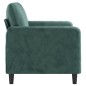 vidaXL Divano a 2 Posti Verde Scuro 120 cm in Velluto vidaXL Divano a 2 Posti Verde Scuro 120 cm in Velluto