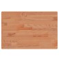 vidaXL Piano Bagno 60x40x1,5 cm Legno Massello di Faggio