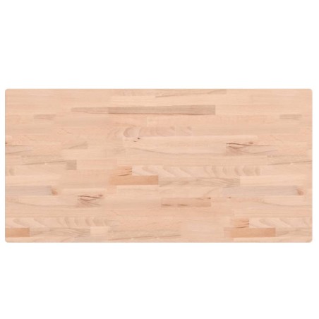 vidaXL Piano Bagno 100x50x4 cm in Legno Massello di Faggio