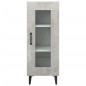 Credenza Grigio Cemento 34,5x34x90 cm in Legno Multistrato Credenza Grigio Cemento 34,5x34x90 cm in Legno Multistrato