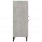 Credenza Grigio Cemento 34,5x34x90 cm in Legno Multistrato Credenza Grigio Cemento 34,5x34x90 cm in Legno Multistrato