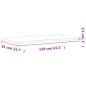 vidaXL Piano per Scrivania 110x(50-55)x2,5 cm Legno Massello di Faggio vidaXL Piano per Scrivania 110x(50-55)x2,5 cm Legno Massello di Faggio
