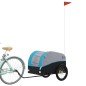 vidaXL Rimorchio da Bici Nero e Blu 45 kg in Ferro vidaXL Rimorchio da Bici Nero e Blu 45 kg in Ferro