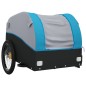 vidaXL Rimorchio da Bici Nero e Blu 45 kg in Ferro vidaXL Rimorchio da Bici Nero e Blu 45 kg in Ferro