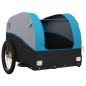 vidaXL Rimorchio da Bici Nero e Blu 45 kg in Ferro vidaXL Rimorchio da Bici Nero e Blu 45 kg in Ferro