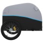 vidaXL Rimorchio da Bici Nero e Blu 45 kg in Ferro vidaXL Rimorchio da Bici Nero e Blu 45 kg in Ferro