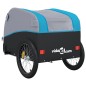 vidaXL Rimorchio da Bici Nero e Blu 45 kg in Ferro vidaXL Rimorchio da Bici Nero e Blu 45 kg in Ferro