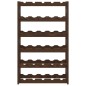 vidaXL Portabottiglie per 30 Bottiglie Marrone Legno Massello di Pino vidaXL Portabottiglie per 30 Bottiglie Marrone Legno Massello di Pino
