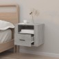 Comodino a Muro Grigio Cemento 50x36x40 cm Comodino a Muro Grigio Cemento 50x36x40 cm