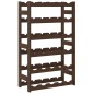 vidaXL Portabottiglie per 30 Bottiglie Marrone Legno Massello di Pino vidaXL Portabottiglie per 30 Bottiglie Marrone Legno Massello di Pino