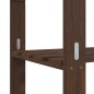 vidaXL Scaffale a 3 Livelli Marrone 60x38x90 cm in Legno di Pino