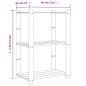 vidaXL Scaffale a 3 Livelli Marrone 60x38x90 cm in Legno di Pino
