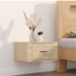 Comodini a Muro 2 pz Rovere Sonoma 50x36x25 cm Comodini a Muro 2 pz Rovere Sonoma 50x36x25 cm