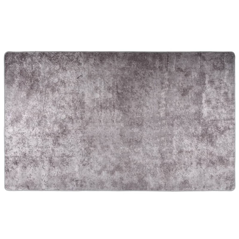 vidaXL Tappeto Lavabile Grigio 120x170 cm Antiscivolo vidaXL Tappeto Lavabile Grigio 120x170 cm Antiscivolo
