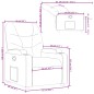 vidaXL Poltrona Reclinabile Crema in Similpelle
