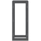 Portalegna Grigio 41x25x100 cm in Legno Massello di Pino Portalegna Grigio 41x25x100 cm in Legno Massello di Pino
