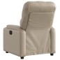 vidaXL Poltrona Reclinabile Cappuccino in Similpelle