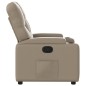 vidaXL Poltrona Reclinabile Cappuccino in Similpelle