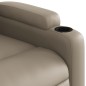 vidaXL Poltrona Reclinabile Cappuccino in Similpelle