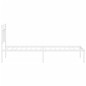 vidaXL Giroletto senza Materaso con Testiera Metallo Bianco 75x190 cm vidaXL Giroletto senza Materaso con Testiera Metallo Bianco 75x190 cm
