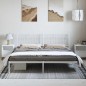 vidaXL Giroletto con Testiera Metallo Bianco 183x213 cm
