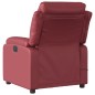 vidaXL Poltrona Massaggiante Reclinabile Rosso vino in Similpelle