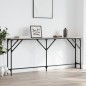 vidaXL Tavolo Consolle Grigio Sonoma 180x23x75 cm in Legno Multistrato vidaXL Tavolo Consolle Grigio Sonoma 180x23x75 cm in Legno Multistrato