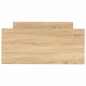 vidaXL Giroletto senza Materasso Rovere Sonoma 90x190 cm in Truciolato vidaXL Giroletto senza Materasso Rovere Sonoma 90x190 cm in Truciolato