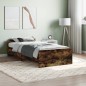 vidaXL Giroletto senza Materasso Rovere Fumo 90x190 cm in Truciolato vidaXL Giroletto senza Materasso Rovere Fumo 90x190 cm in Truciolato