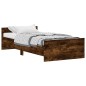 vidaXL Giroletto senza Materasso Rovere Fumo 90x190 cm in Truciolato vidaXL Giroletto senza Materasso Rovere Fumo 90x190 cm in Truciolato