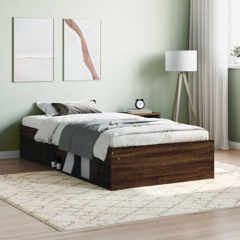 vidaXL Giroletto Rovere Marrone 90x190 cm