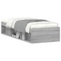 vidaXL Giroletto Grigio Sonoma 75x190 cm Small Single vidaXL Giroletto Grigio Sonoma 75x190 cm Small Single