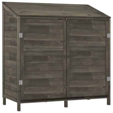 vidaXL Capanno da Giardino Antracite 102x52x112cm Legno Massello Abete