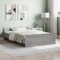 vidaXL Giroletto con Testiera e Pediera Grigio Sonoma 120x190 cm vidaXL Giroletto con Testiera e Pediera Grigio Sonoma 120x190 cm