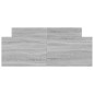 vidaXL Giroletto con Testiera e Pediera Grigio Sonoma 120x190 cm vidaXL Giroletto con Testiera e Pediera Grigio Sonoma 120x190 cm