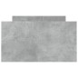 vidaXL Giroletto con Testiera e Pediera Grigio Cemento 90x200 cm vidaXL Giroletto con Testiera e Pediera Grigio Cemento 90x200 cm