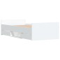 vidaXL Giroletto con Testiera e Pediera Bianco 90x190 cm vidaXL Giroletto con Testiera e Pediera Bianco 90x190 cm