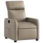 vidaXL Poltrona Reclinabile Cappuccino in Similpelle