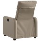 vidaXL Poltrona Reclinabile Cappuccino in Similpelle
