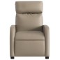 vidaXL Poltrona Reclinabile Cappuccino in Similpelle