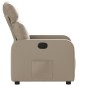 vidaXL Poltrona Reclinabile Cappuccino in Similpelle